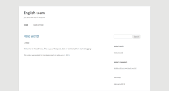 Desktop Screenshot of english-team.com