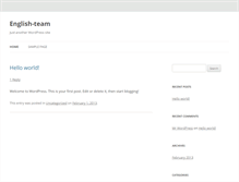 Tablet Screenshot of english-team.com